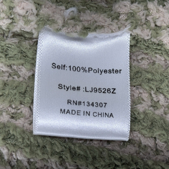 Line and Dot Sweater Womens Medium Taupe Olive‎ Stripe Open Kimberly Cardigan - Picture 8 of 10